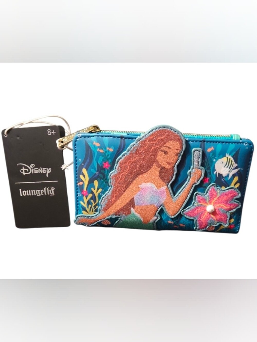 Disney Loungefly The Little Mermaid Live Action Flap Wallet NWT Hard Tag